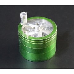 Гриндер алюминиевый магнитный 4 части GR-110 6*6*4,5см. Зелёный, K89010051O1807715493 - фото товара