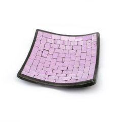 Блюдо терракотовое с фиолетовой мозаикой, K329418 - фото товара