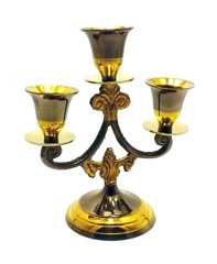 Подсвечник бронзовый на 3 свечи "Антик" (14х12х7 см)(Candle Stand 3C Tree Antic), K328283 - фото товара