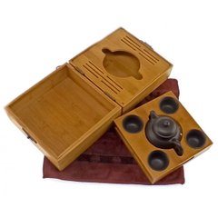 Чайный набор в бамбуковом футляре (19х19х10,5 см)A, K328104A - фото товара