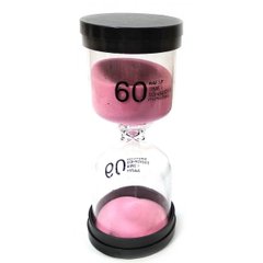 Часы песочные 60 мин розовый песок (13х5,5х5,5 см), K332073 - фото товара