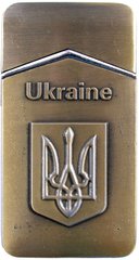 Зажигалка карманная Украина (турбо пламя) №4406, №4406 - фото товара