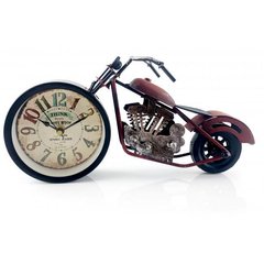 Часы настольные "Мотоцикл" красные (28х15х7,5 см), K332191 - фото товара